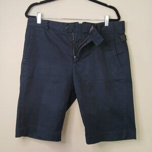 Rudsak Mens Flat Front Stretch Shorts Navy Blue Size 34